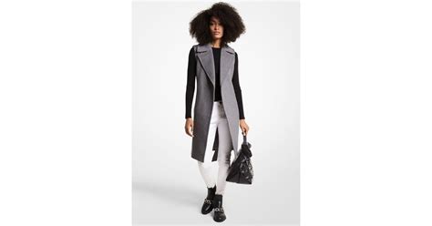 michael kors wool blend vest|Wool/Wool Blend Michael Kors .